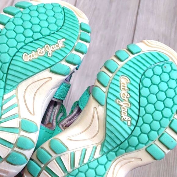 (73-4093)  🔥3/$20🔥  Cat & Jack Green Teri Toddler Size 10 - Picture 6 of 11